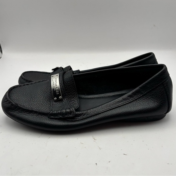 Coach Fredrica Loafer Shoes Black Size 6 - Picture 8 of 9